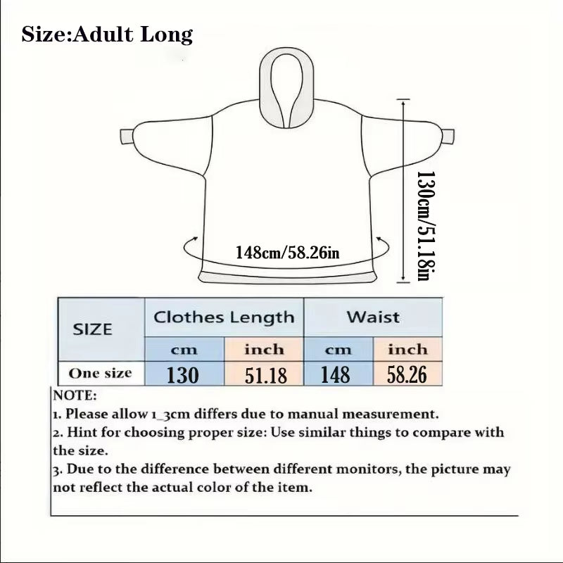 Adult Men Women Christmas Home Wear Clothing Winter Hooded Deer Snowman Print Sweatshirt Warm Fleece Fluffy Fuzzy Blanket Hoodie