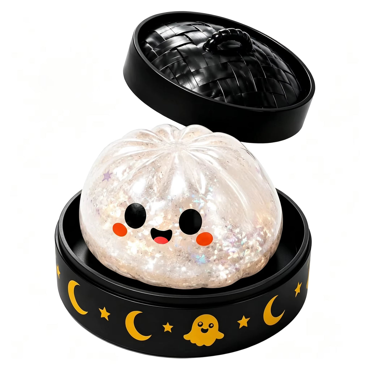New Halloween Dumpling Squeeze Squishy Toy, Cute Slow Rising Squeeze Stress Relief Sensory Toy, Soft Kawaii Halloween Fidget Toy