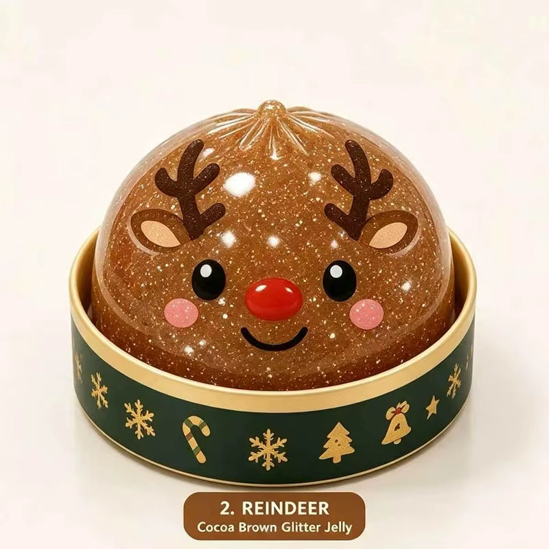 New Santa Claus Elk Dumpling Shape Stress Relief Squeeze Toy Christmas Party Favor Toys Gifts for Adult