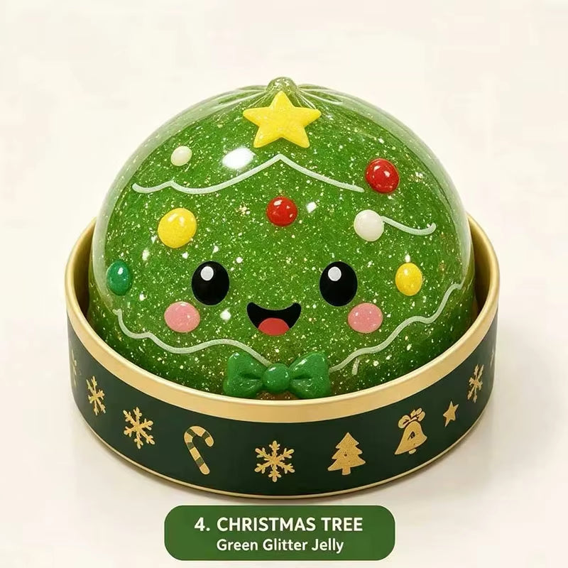 New Santa Claus Elk Dumpling Shape Stress Relief Squeeze Toy Christmas Party Favor Toys Gifts for Adult